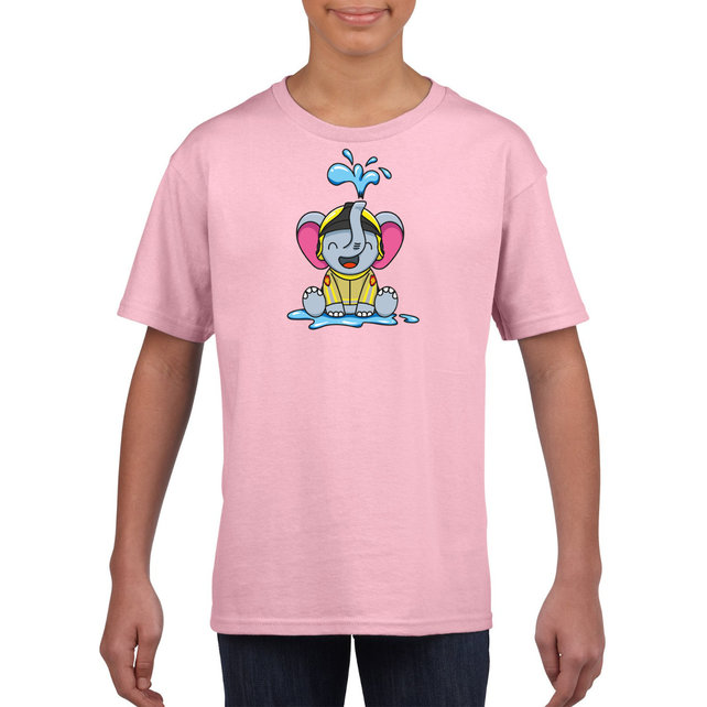 T-shirt child fire brigade elephant