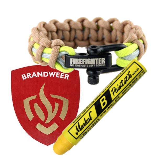 Firefighter Paracord + Markal Paintstik + Fire Department Sticker Firefighter Paracord + Markal Paintstik + Fire Department Sticker
