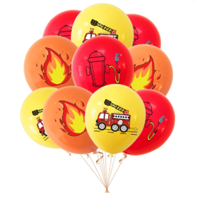 Brandweer ballonnen 10 st.