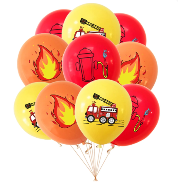 Brandweer ballonnen 10 stuks