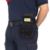 Handschoenhouder met multifunctionele karabijnhaak