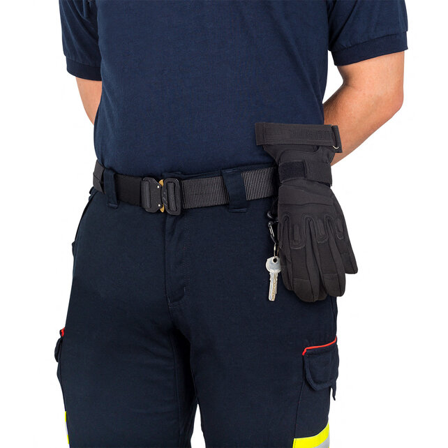 Handschoenhouder met multifunctionele karabijnhaak