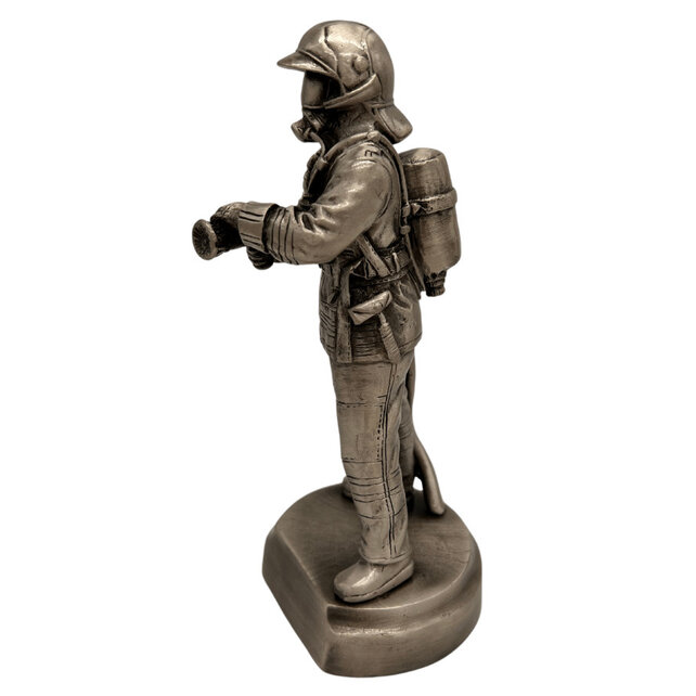 Fireman figurine silver Fireman figurine silver