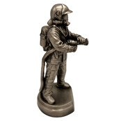 Fireman figurine silver Fireman figurine silver
