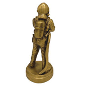 Fireman figurine bronze Fireman figurine bronze