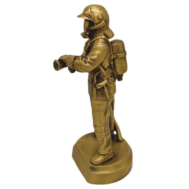 Fireman figurine bronze Fireman figurine bronze