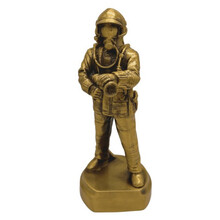 Fireman figurine bronze