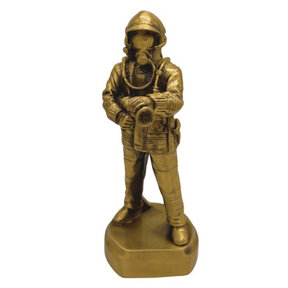 Fireman figurine bronze