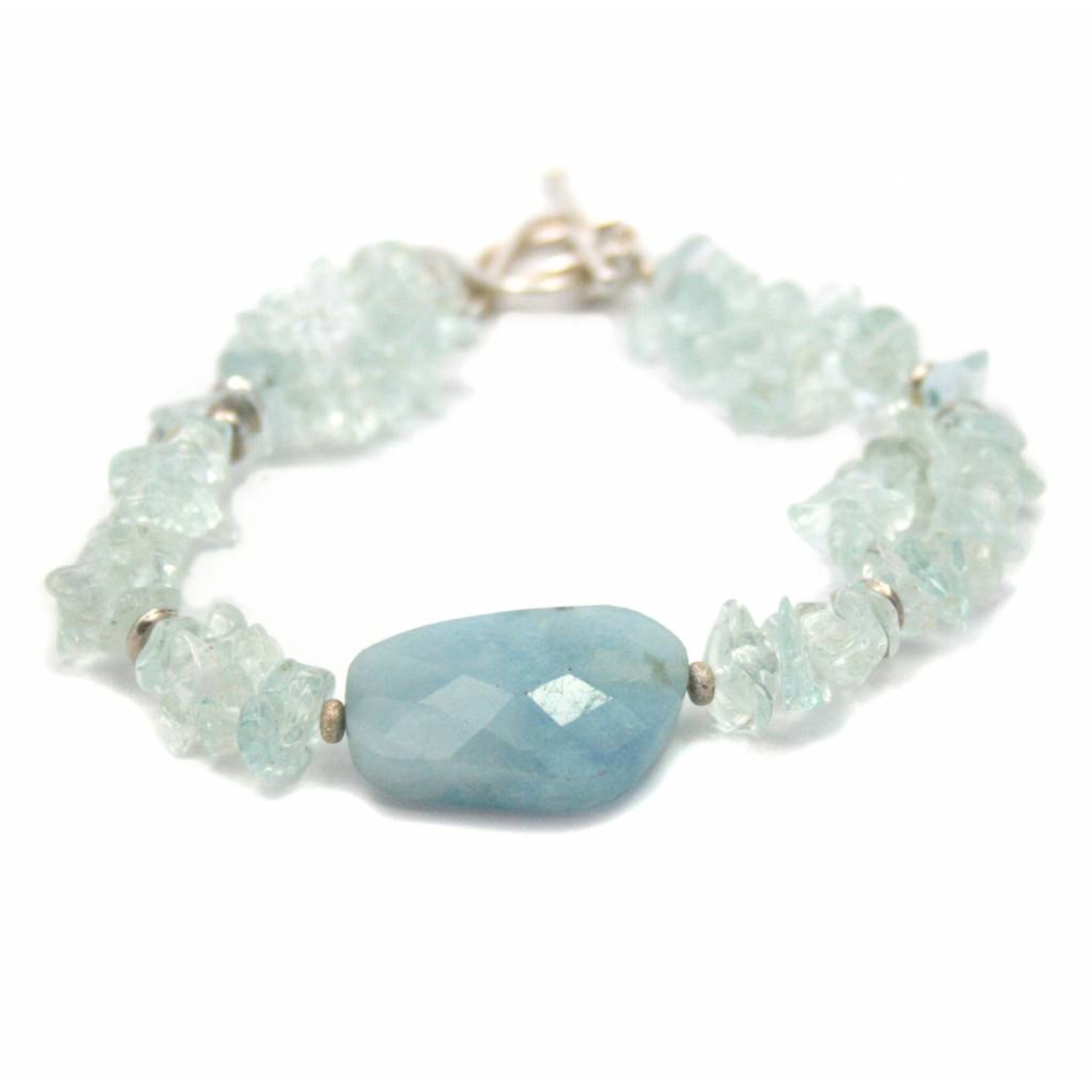 Aquamarine bracelet 'Ocean Blue'