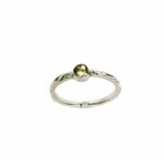 Stackable ring sapphire yellow