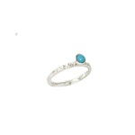 Ring turquoise hammered