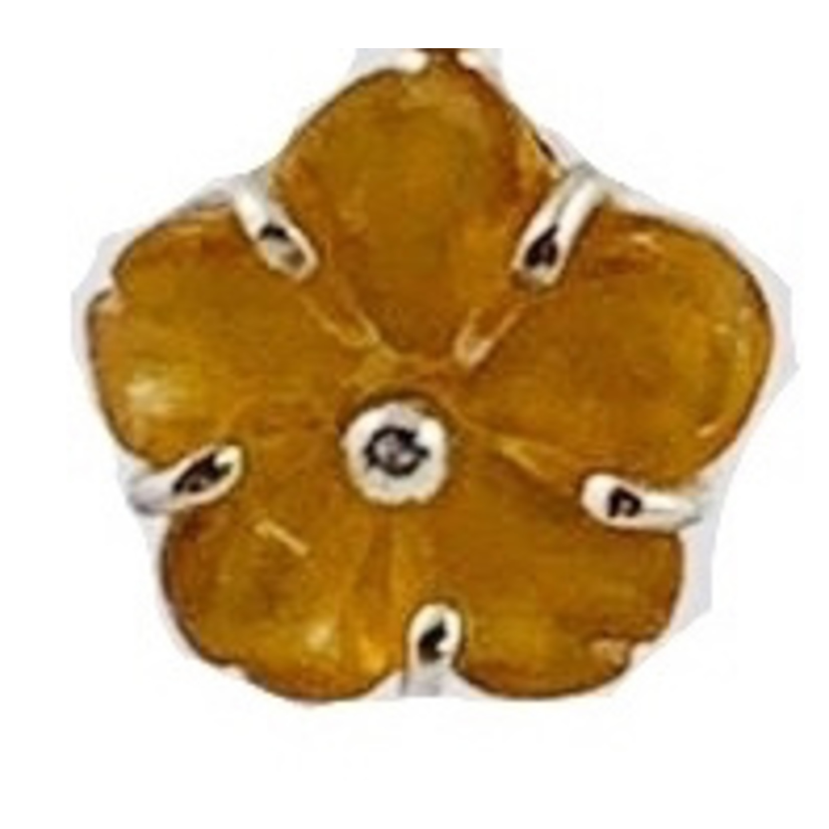 Necklace with citrine pendant