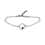 Bracelet  Circle of Life rhodolite