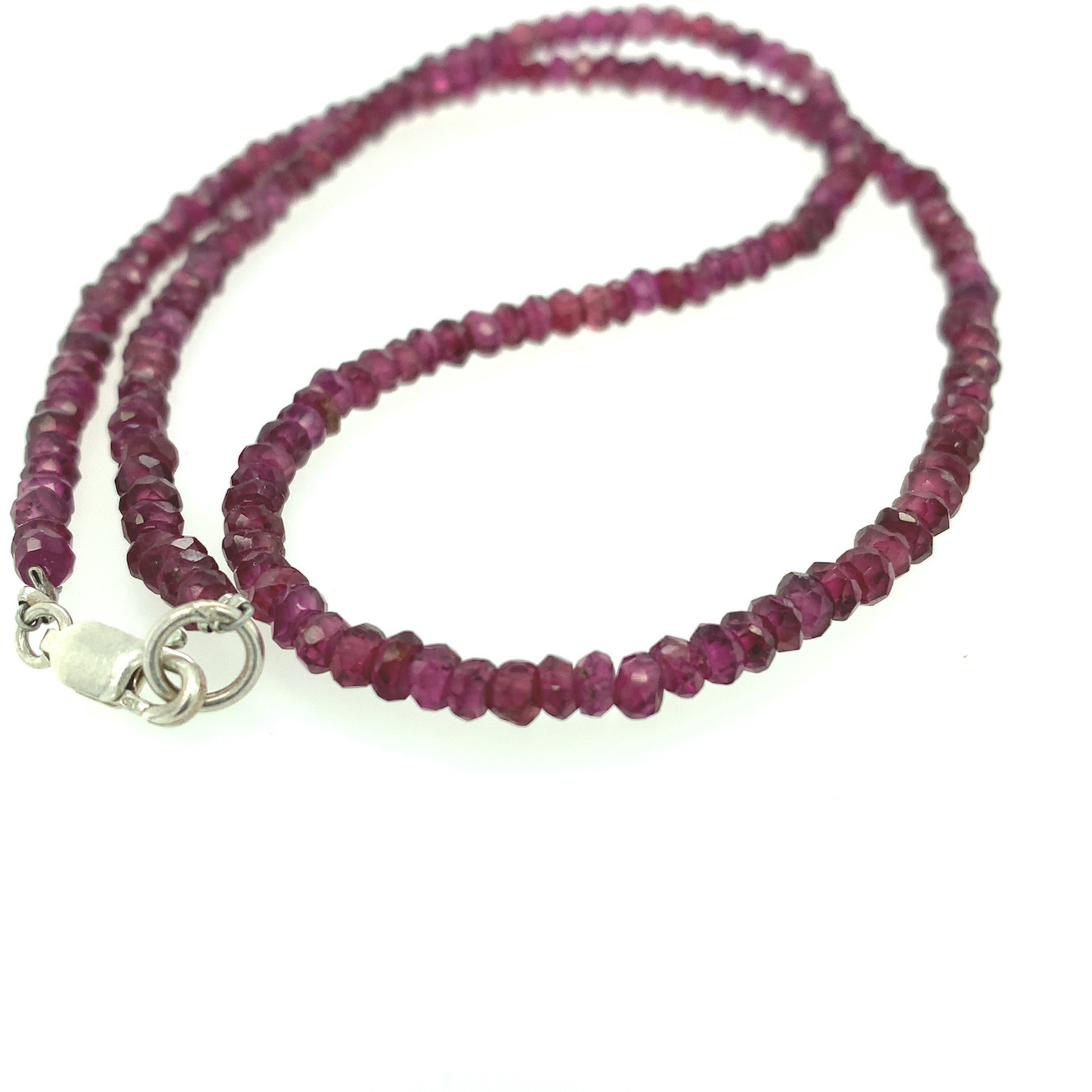 Rhodolite necklace