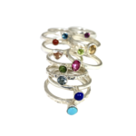Stackable ring gemstone