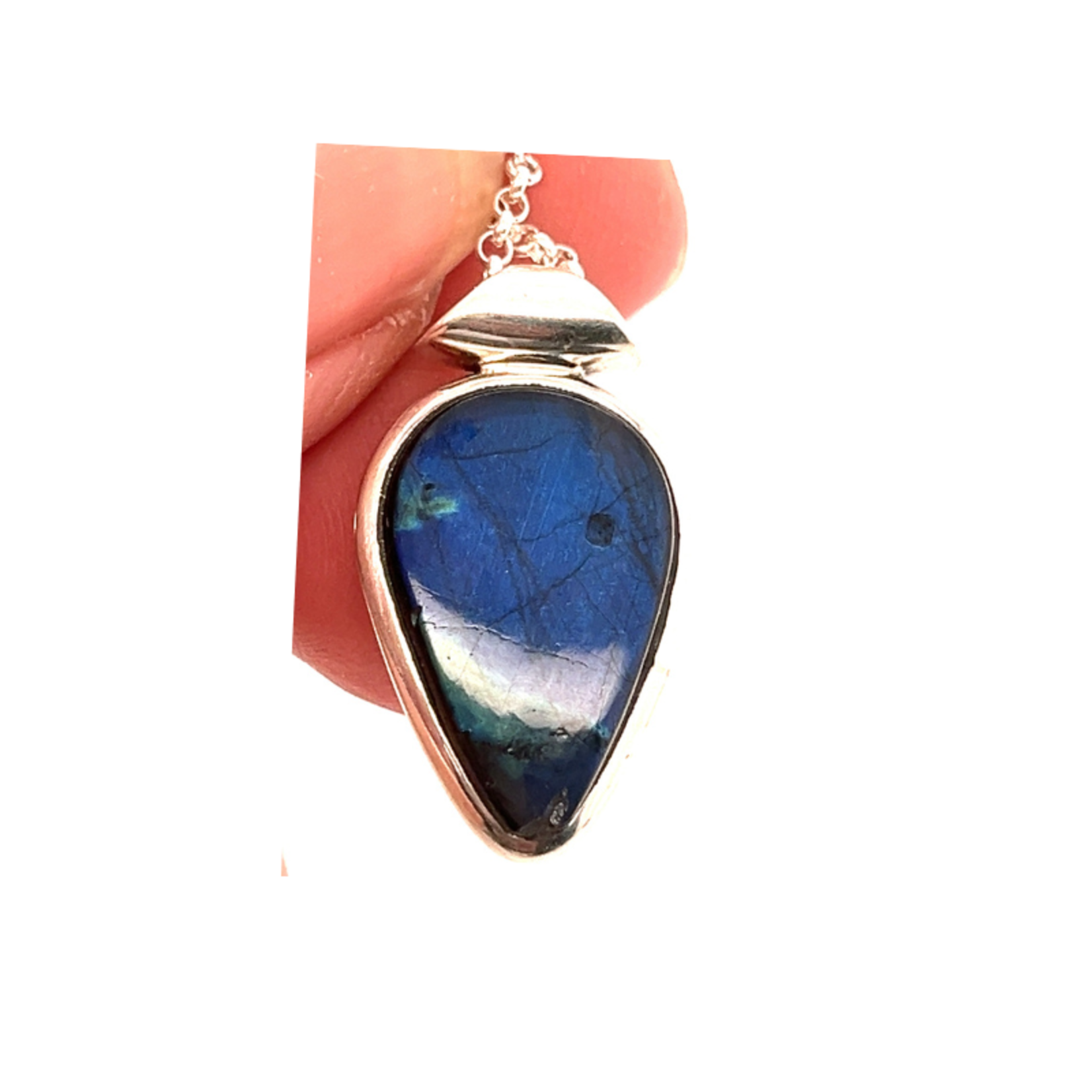 labradorite pendant, drop