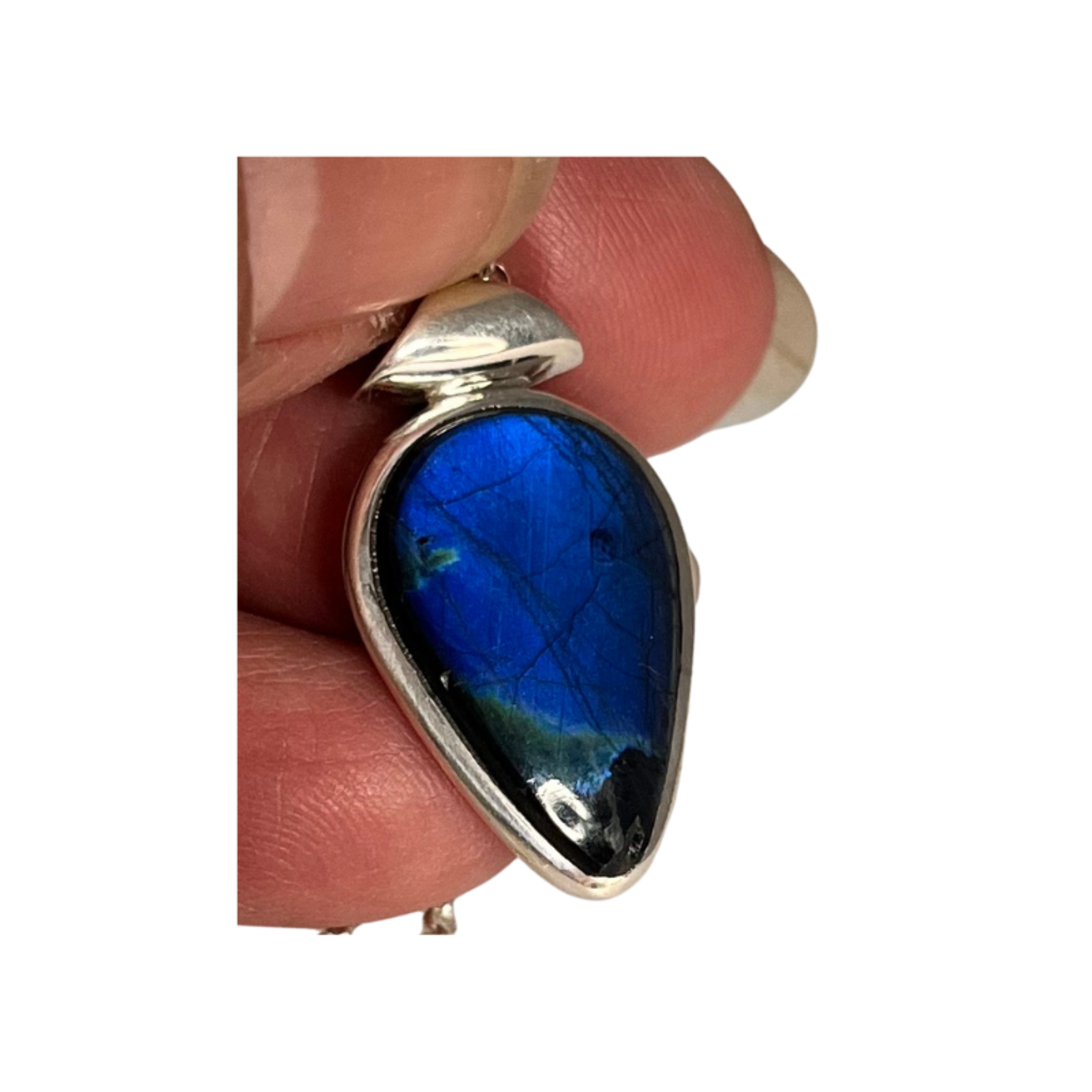 labradorite pendant, drop