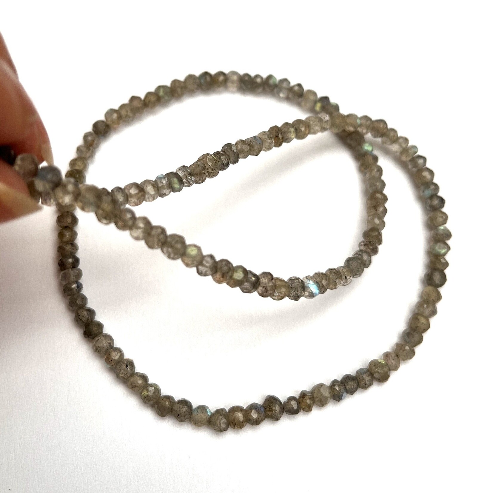 labradorite  necklace - moonstone pendant