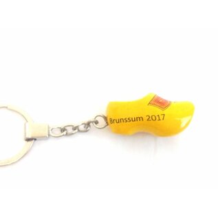 keychain with clog with text