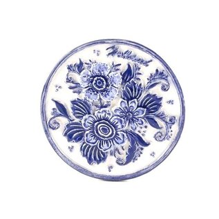 Magnet delfter blue with Holland flowers
