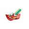  Roten Clog mit Bleistift und Spitzer