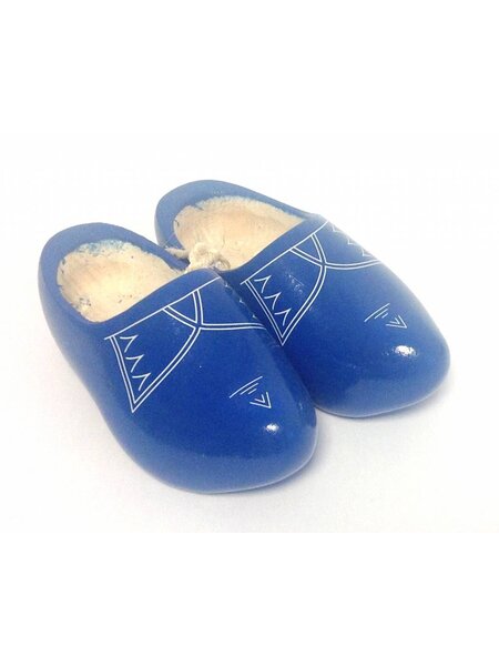 Blaue Kinderclogs mit Streifen