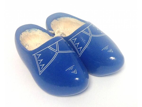 Blue Children's Clogs with Stripes