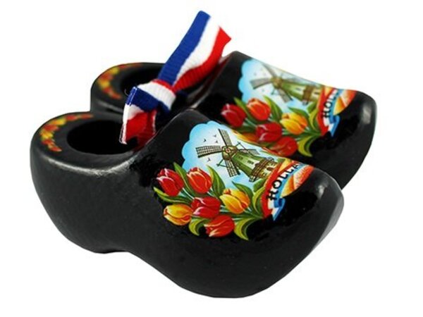 Nijhuis klompenfabriek souvenir clogs 5cm black