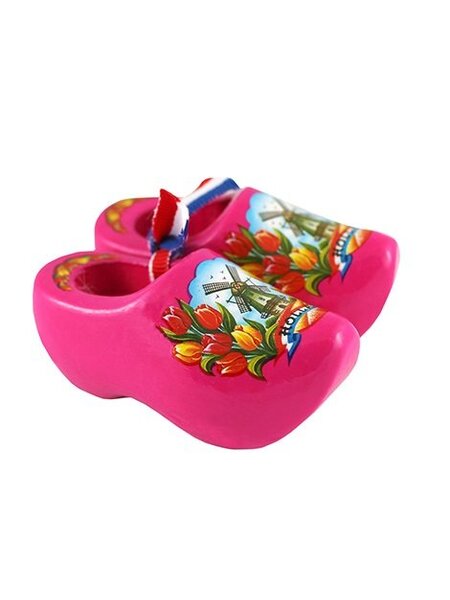Souvenirs clogs pink 8 cm