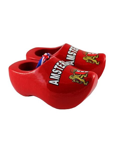 red souvenirs clogs Amsterdam 8 cm