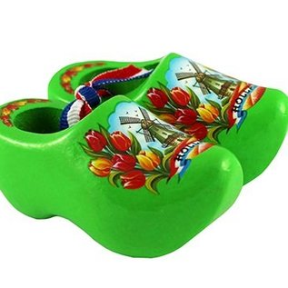 souvenirs klompjes lime 8cm