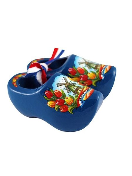 souvenirs clogs blue 8 cm
