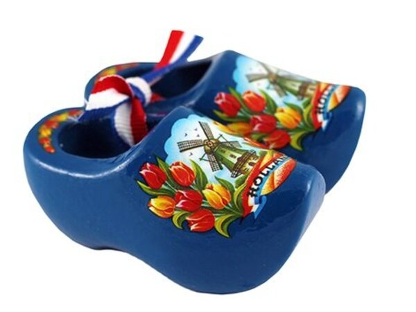 Souvenirs Clogs Blau 8 cm