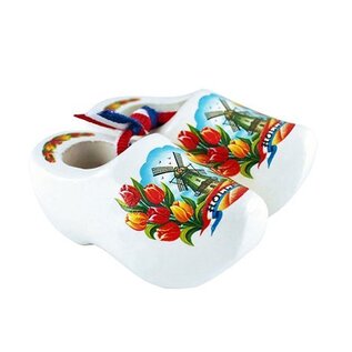 Souvenirs klompjes wit 8cm