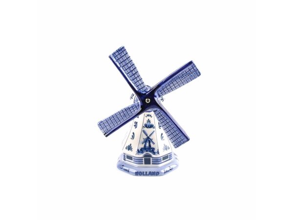 Souvenirs Polder Mühle Delfts blau 11 cm