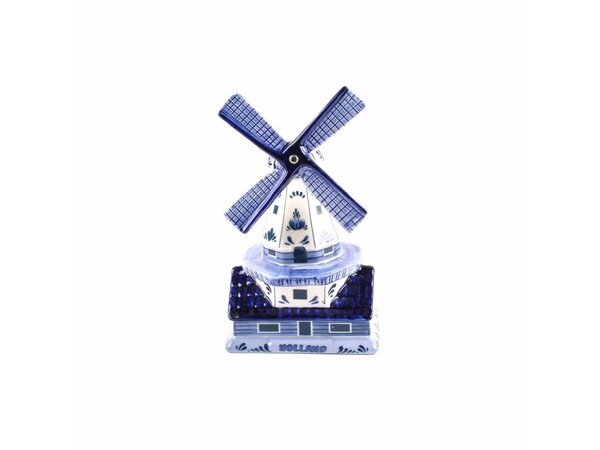 Souvenir Stellingmolen delftsblauw 12 cm
