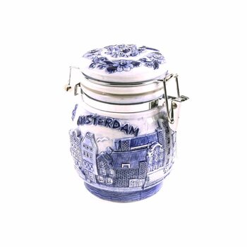 Delftsblauw weckpot Amsterdam
