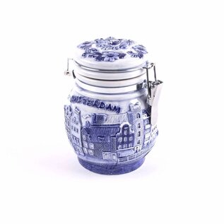 Delfts blauwe weckpot Amsterdam 