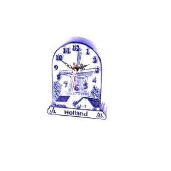 Staande klok delftsblauw Holland