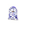  Stehende Uhr Delft Blaues Holland