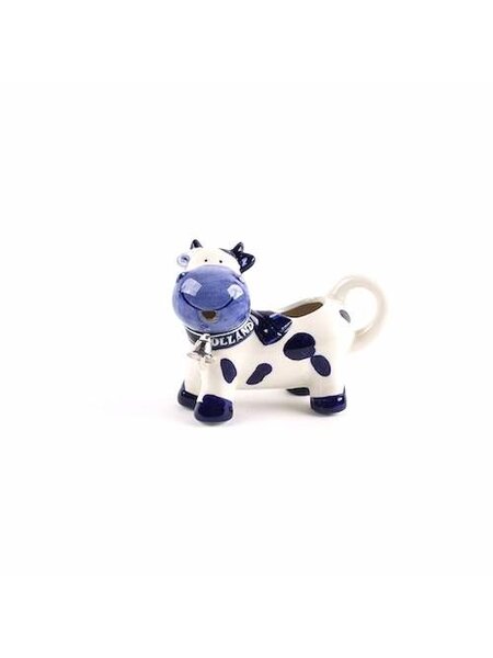 delft blue cow milk jug