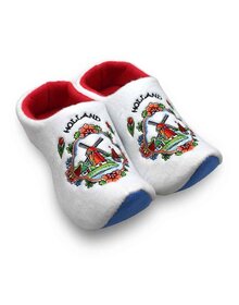 Nijhuis white clog slippers Dutch windmill