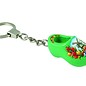 key ring with a clog of 4 cm in the color green