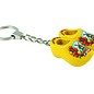 key ring with 2 clogs of 4 cm in the color yellow