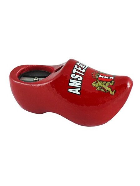 Pencil sharpener clog Amsterdam red