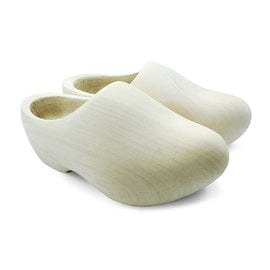 Sanded wooden shoes