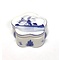  box delft blue with decor with a windmill