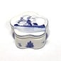 box delft blue with decor with a windmill