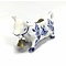  Milk jug cow with bell delft blue