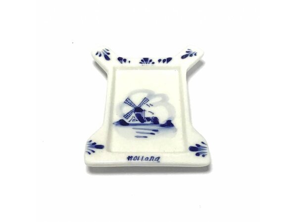 Tea bag holder delft blue mill